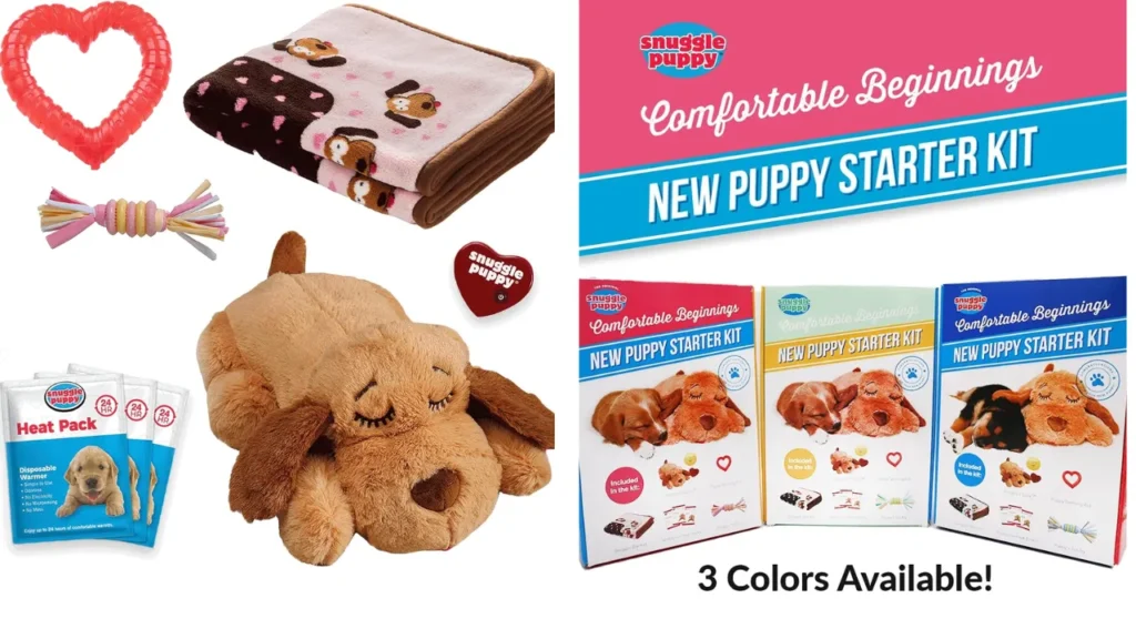 complete snuggle puppy essentials kit contents laid out, Snuggle Puppy Starter Kit Review