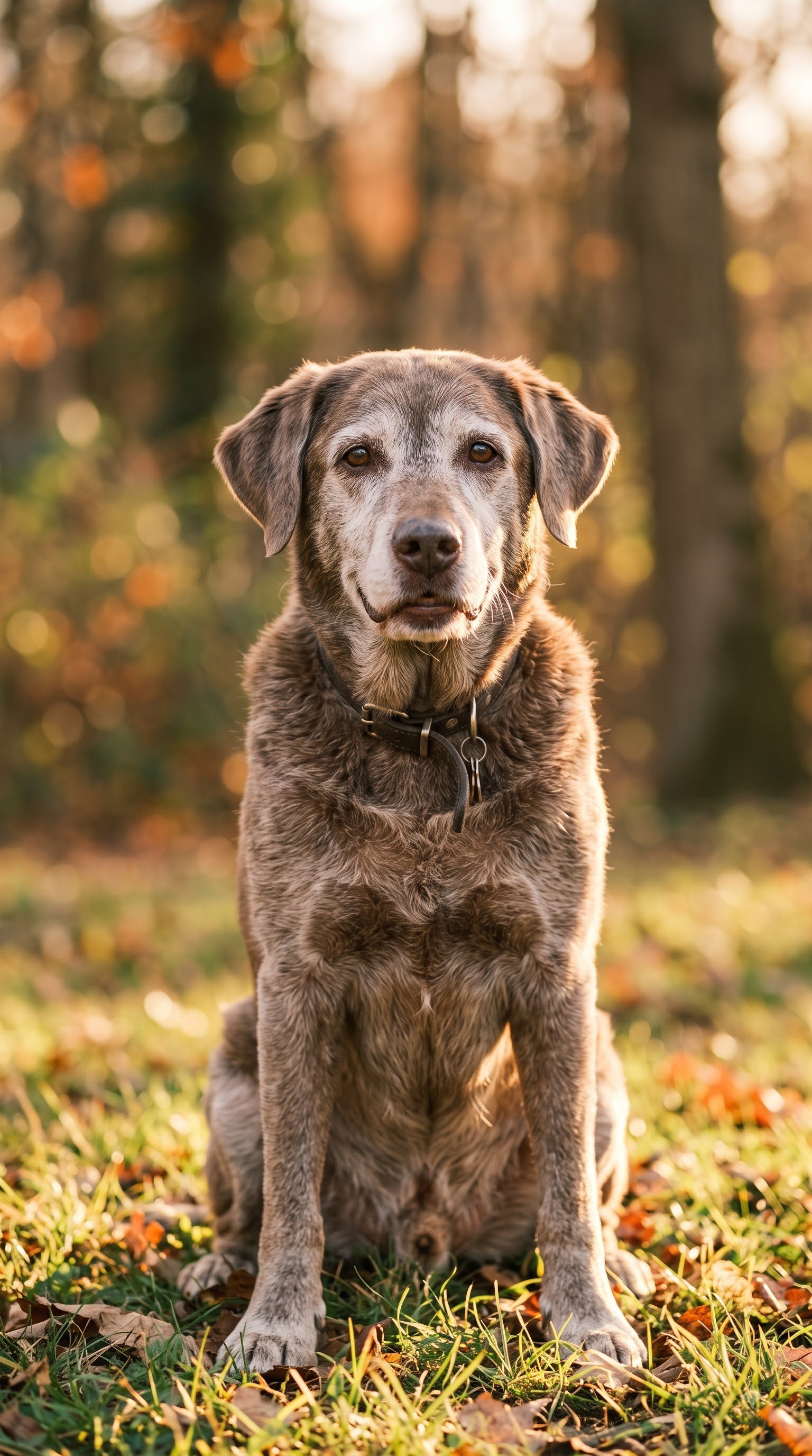 happy senior dog enjoying life outdoors after adoption