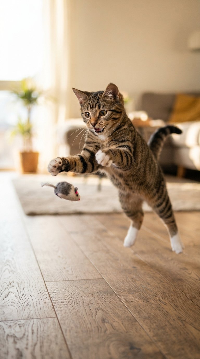 keep indoor cat entertained