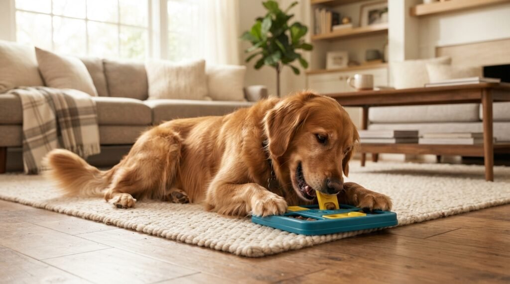 keep dog happy home alone