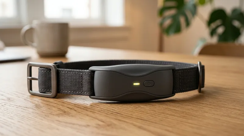close up of smart dog training collar device