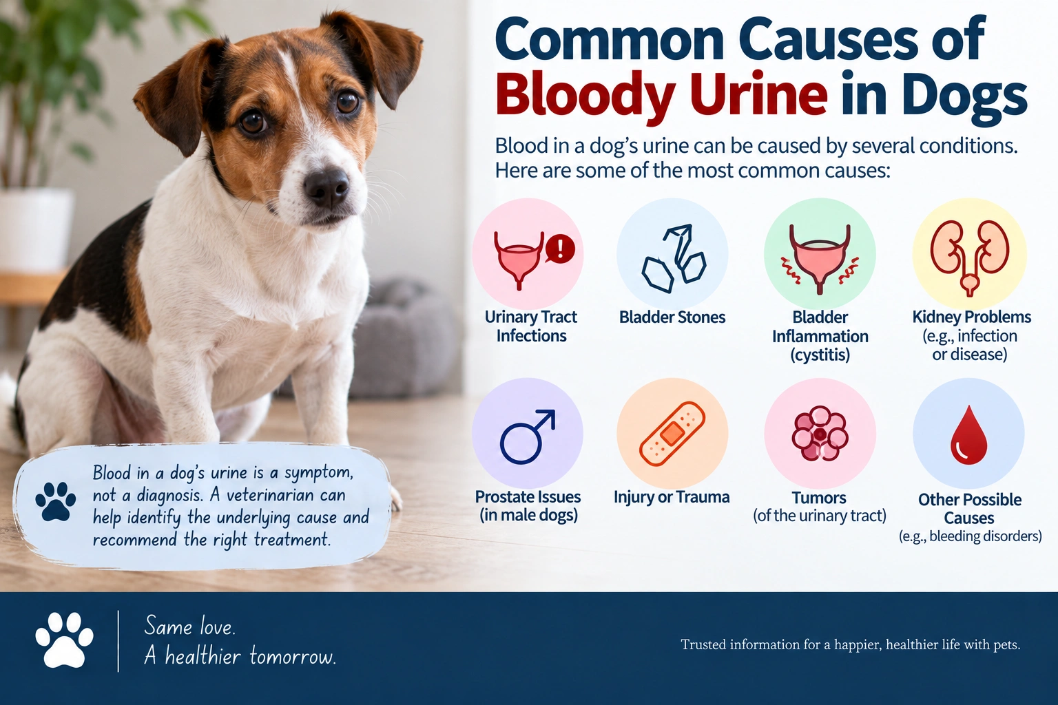 Common causes of bloody urine in dogs