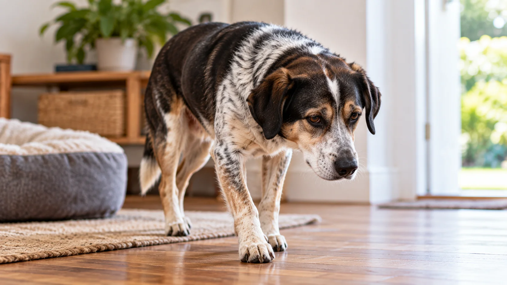 Dog lethargy symptoms – dog moving slowly with reduced energy