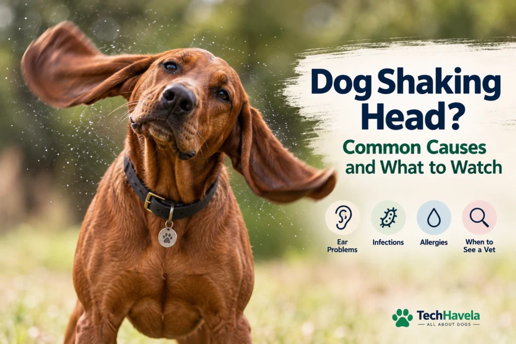 Dog shaking head