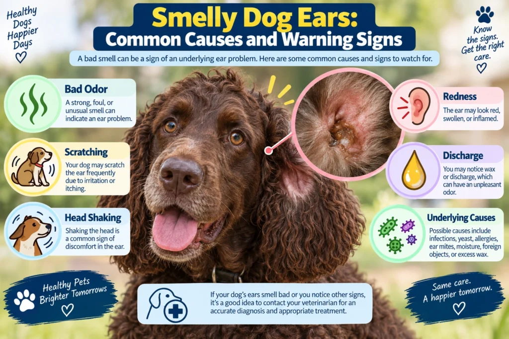 Smelly dog ears